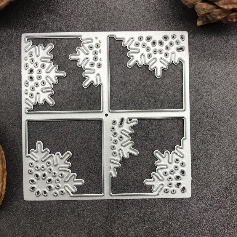 Lapoo Festivals Metal Cutting Die for Scrapbooking - Durable, Cut Stencils for DIY Scrapbook Photo Album Decorative Paper Card, Card Making Supplies, Embossing (Christmas Snowflake Frame 2.6 x 2.6 in) - Image 2